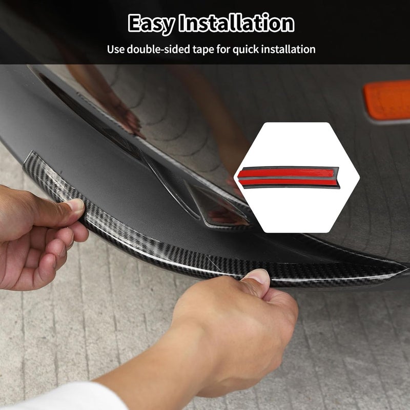 HTHE Carbon Fibre Front Shovels Cover Front Deflector Spoiler Bumper Lip Body Shovels Bumper Compatible with 2015+ Dodge Challenger SXT Exterior Accessories - Image 5